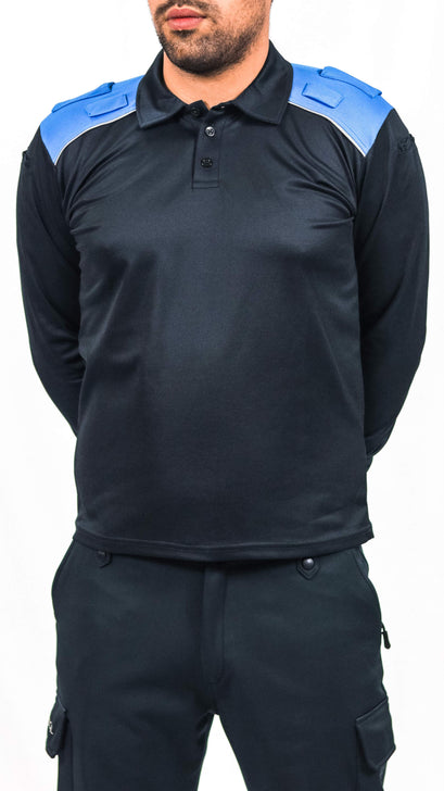 Polo Manga Larga Ibérica Bicolor (Galícia)