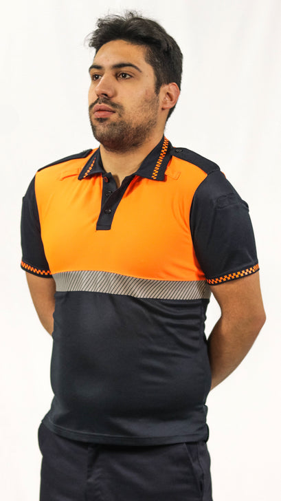 Polo Manga Corta Breno Bicolor (Protección Civil)