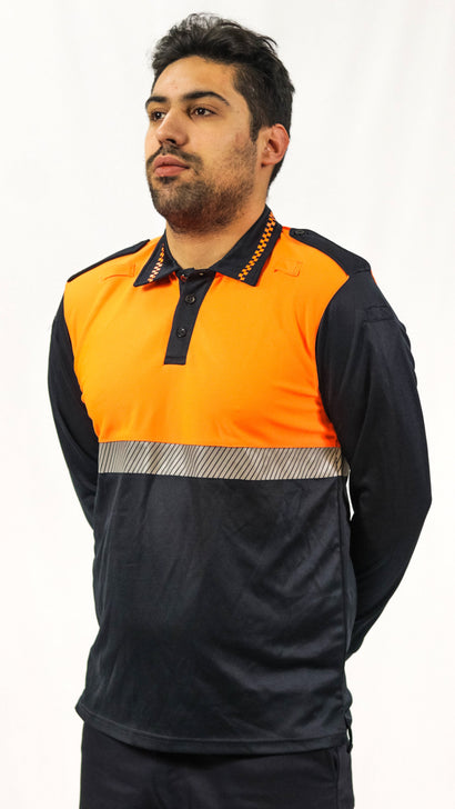 Polo Manga Larga Breno Bicolor (Protección Civil)