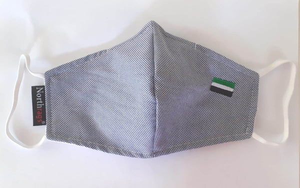 Mascarilla COE10 Bandera de Extremadura Lavable y Reutilizable 65%Algodón, 35% Polyester,Pack 5
