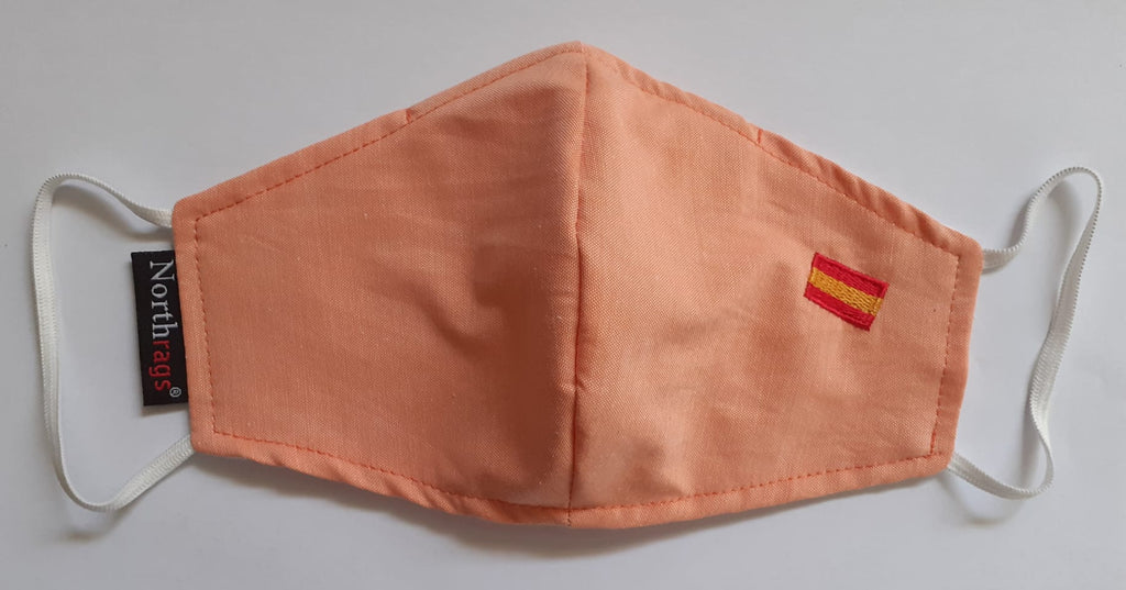 Mascarilla OES28 Bandera de España Lavable y Reutilizable 60%Algodón, 40% Polyester,Pack 5
